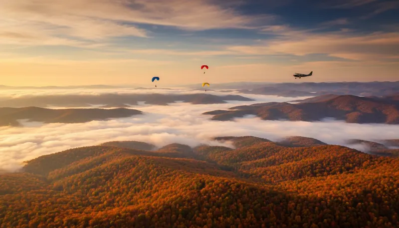 Georgia skydiving sky. Backdrop for the Skydiving Hubs Georgia drop zone directory