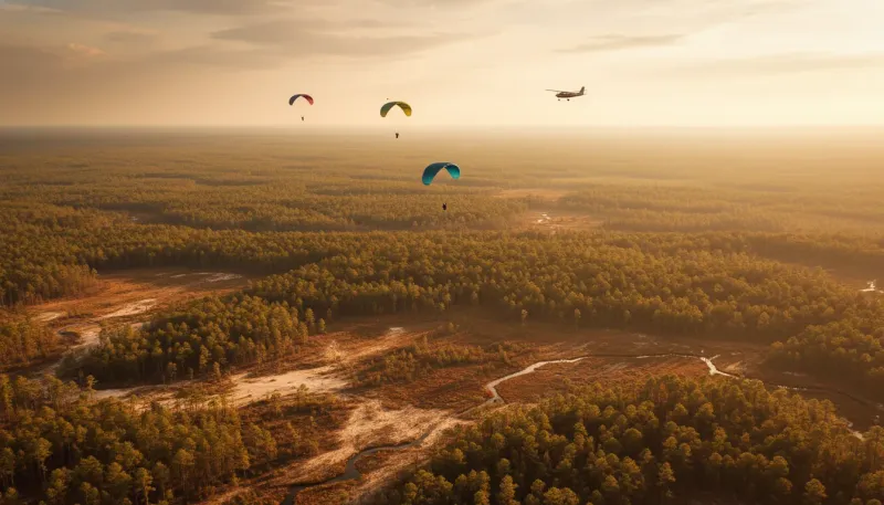 New Jersey skydiving sky. Backdrop for the Skydiving Hubs New Jersey drop zone directory