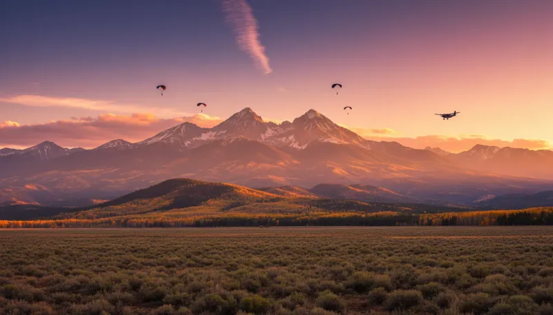 New Mexico skydiving sky. Backdrop for the Skydiving Hubs New Mexico drop zone directory