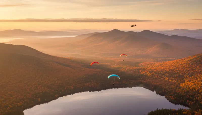 New York skydiving sky. Backdrop for the Skydiving Hubs New York drop zone directory