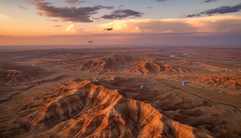 North Dakota skydiving sky. Backdrop for the Skydiving Hubs North Dakota drop zone directory