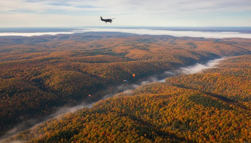 Pennsylvania skydiving sky. Backdrop for the Skydiving Hubs Pennsylvania drop zone directory
