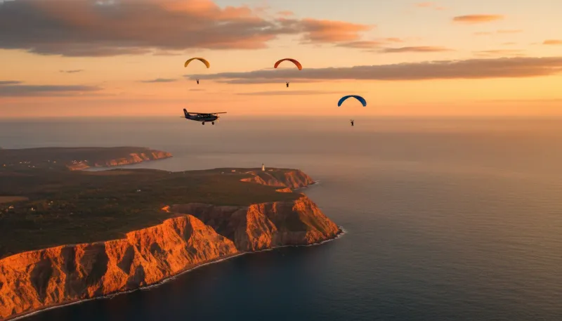 Rhode Island skydiving sky. Backdrop for the Skydiving Hubs Rhode Island drop zone directory